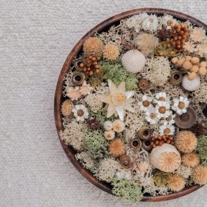 Pinning For you botanical wooden bowl