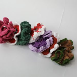 Handmade Crochet Fluffy Scrunchies
