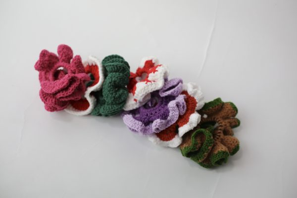 Handmade Crochet Fluffy Scrunchies