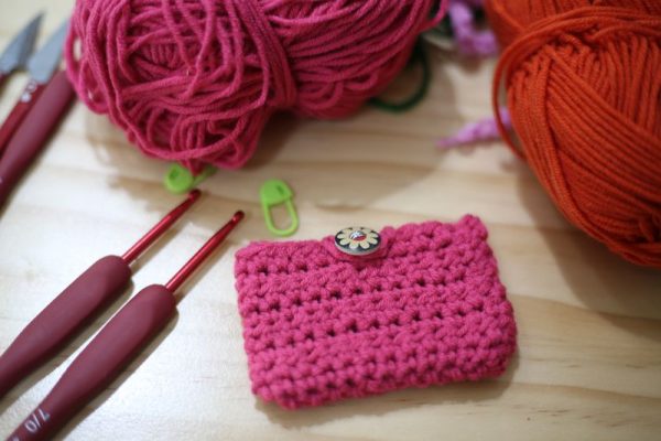 Handmade Crochet Mini Coin Pouch