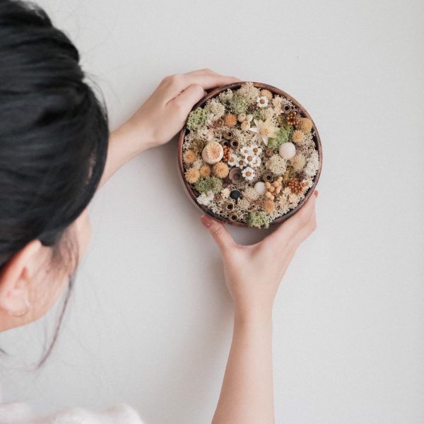 Pinning For you botanical wooden bowl